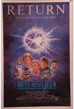 Star Wars - Return of the Jedi blaue Schrift