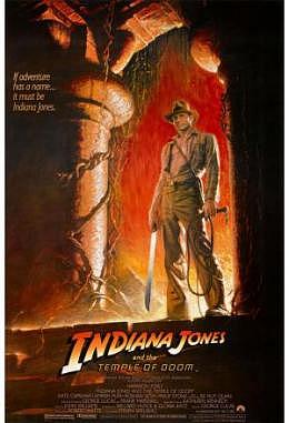Indiana Jones and the Temple of Doom - Aufgezogen auf Aluminium